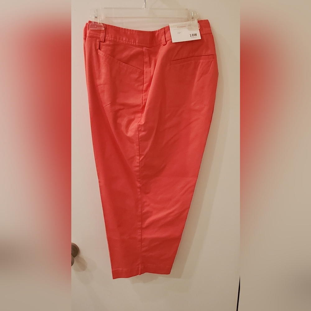 CJ Banks Christopher Banks Coral Plus 18W Capri Pants NEW